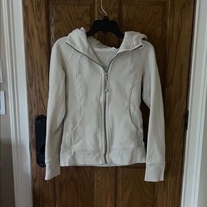 Lululemon Cream Zip-Up Jacket